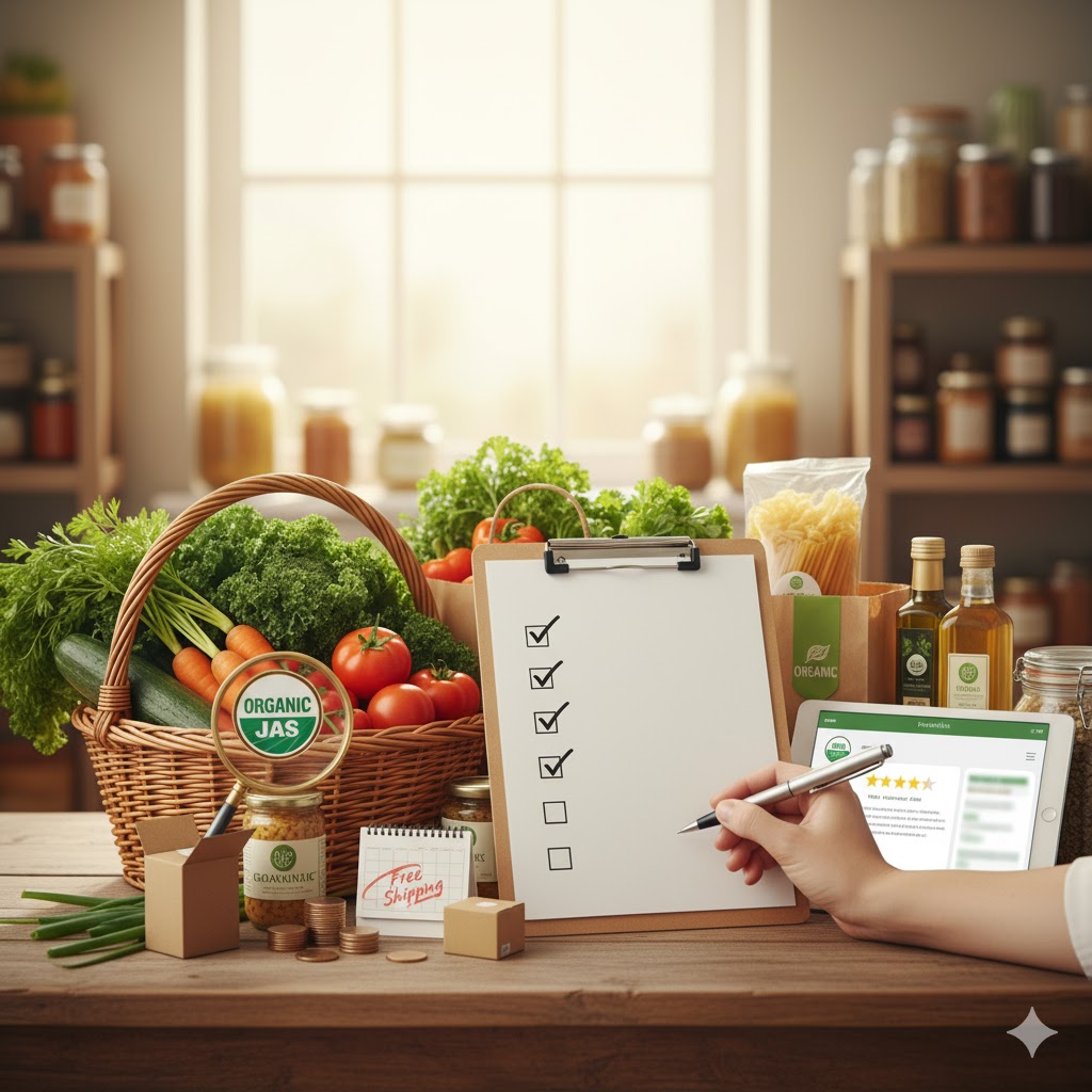 オーガニック　通販　選び方のポイント