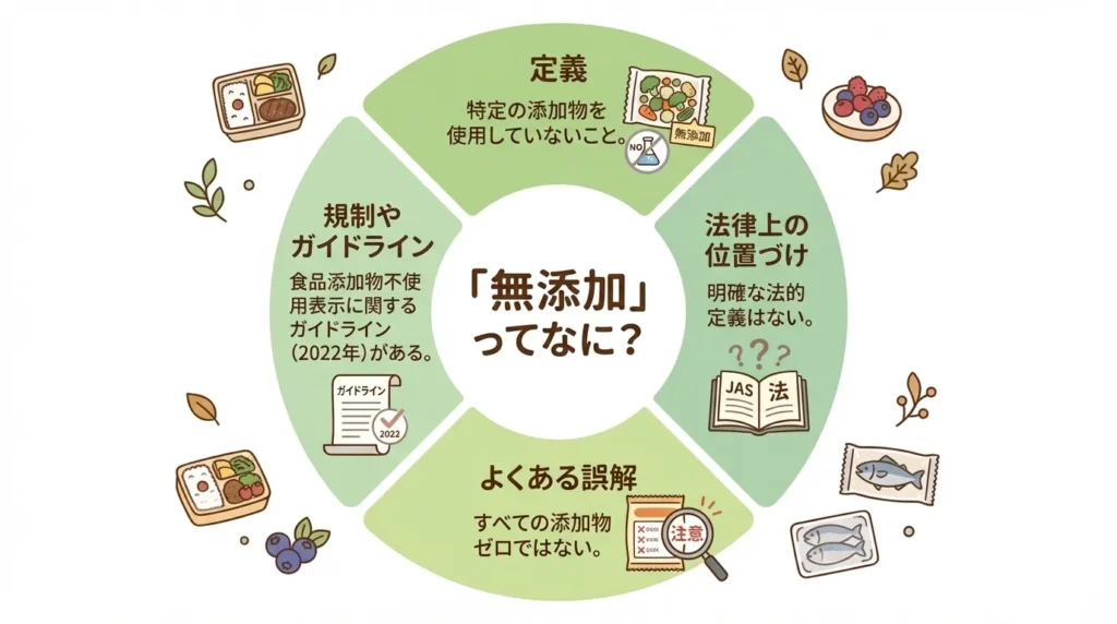 「無添加」の定義と法律上の位置づけ