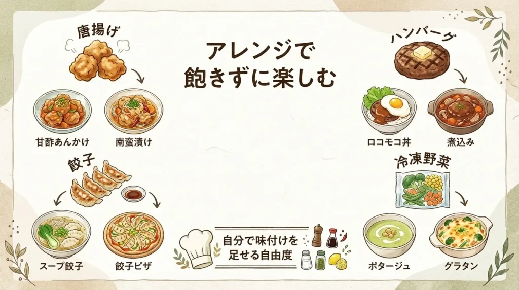 アレンジで飽きずに楽しむ