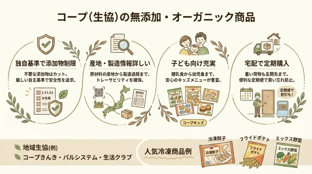 コープ(生協)の無添加・オーガニック商品