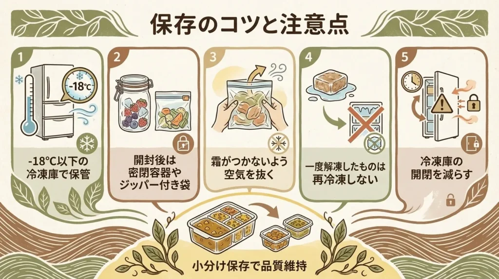 保存のコツと注意点