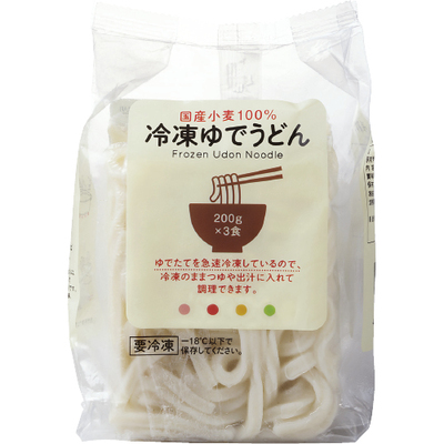 生活クラブ「国産小麦100%冷凍ゆでうどん」