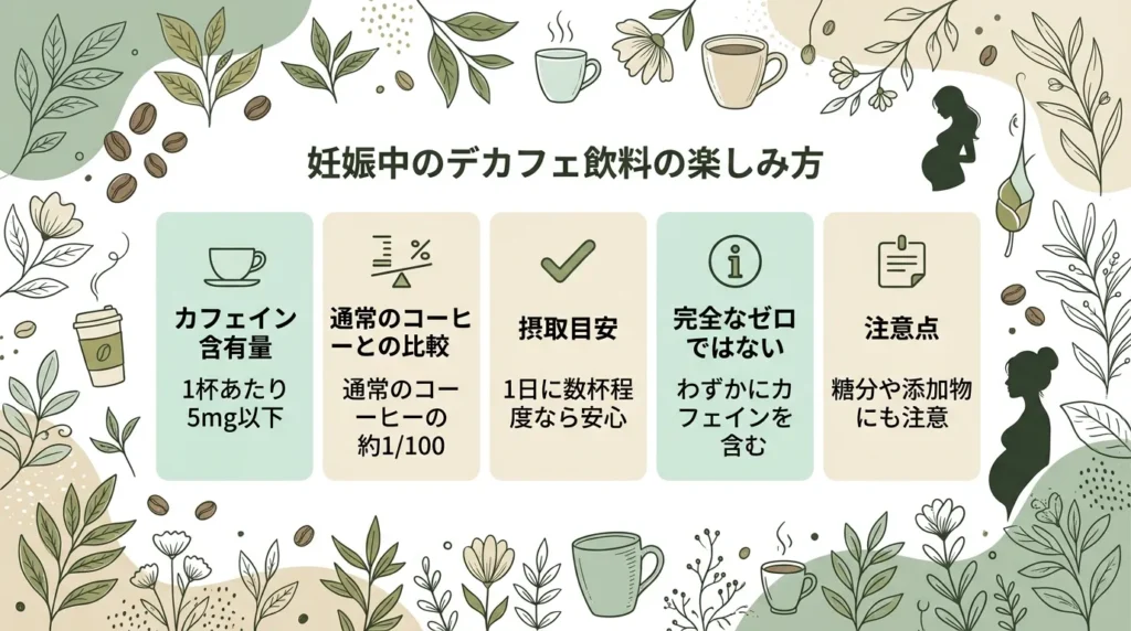 カフェインレス飲料なら安心できるのか